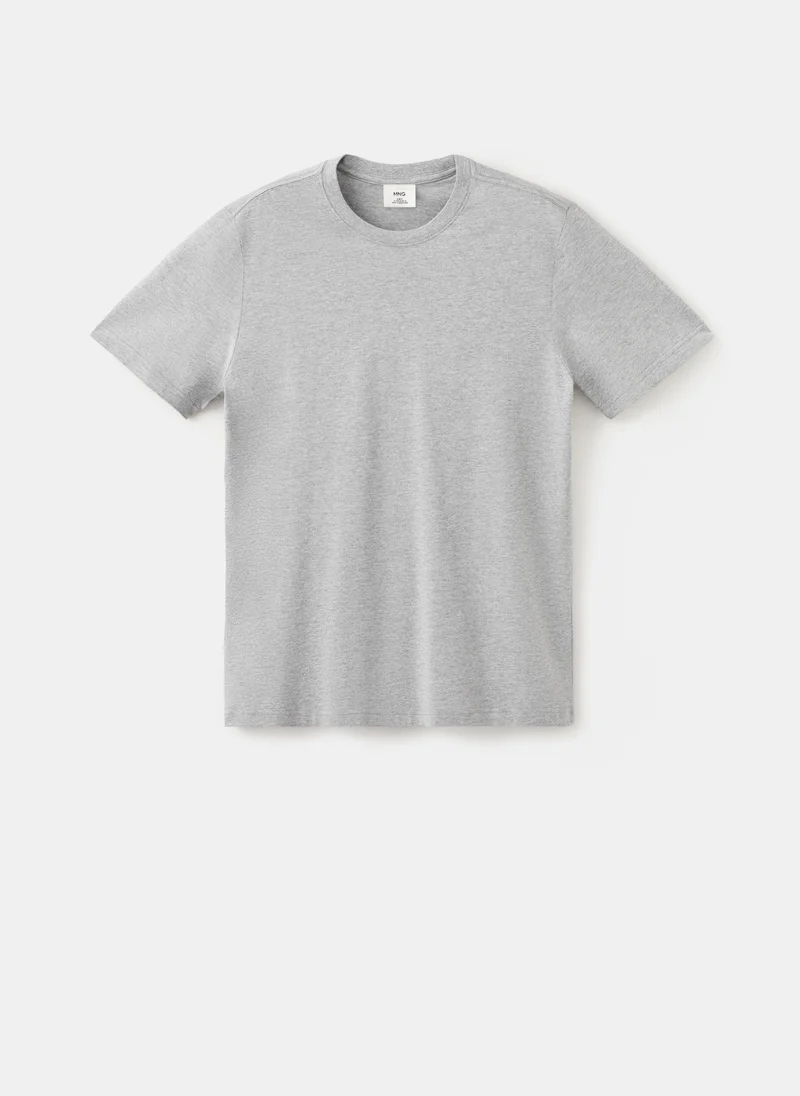 Mango Man 96-GRIS OSCURO VIGORE T-Shirt Cherlo for Men | Best Price UAE