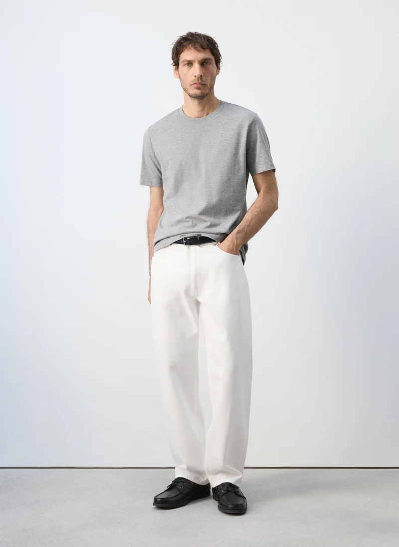 Mango Man 96-GRIS OSCURO VIGORE T-Shirt Cherlo for Men | Best Price UAE