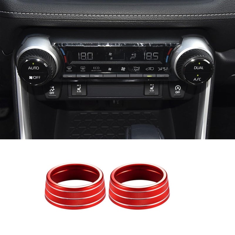 QASULER Car AC Climate Control Knob Trim for Toyota RAV4 - Image 2