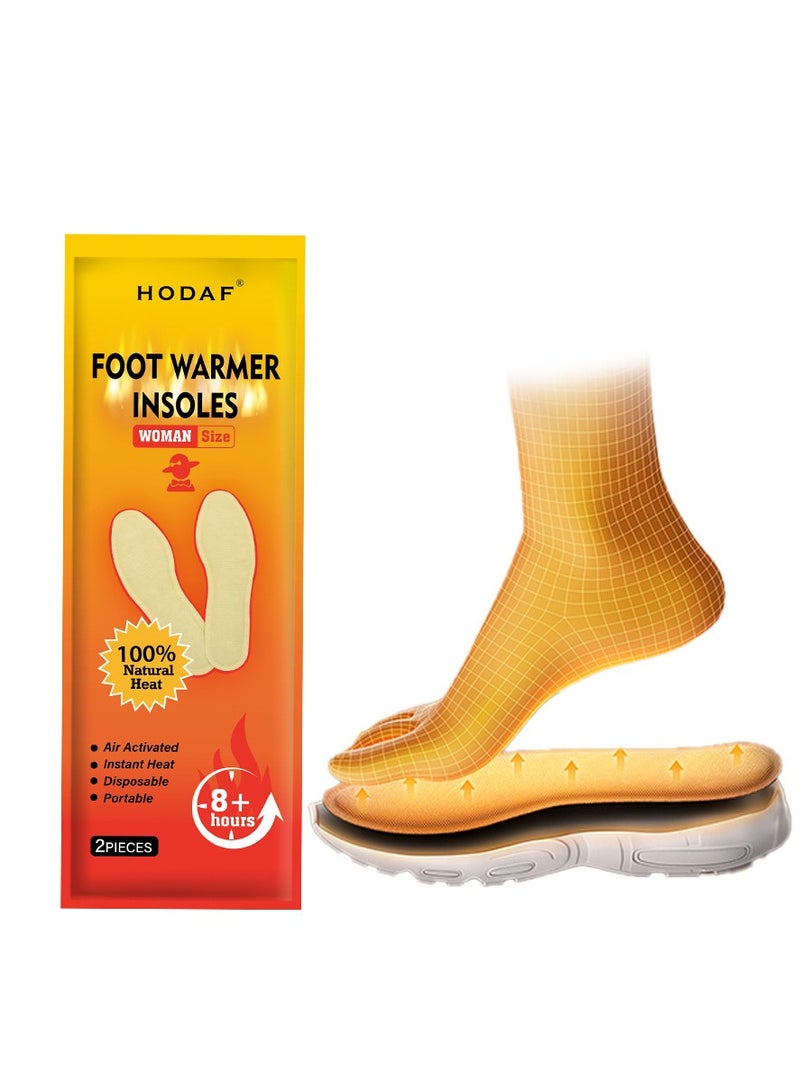 Hodaf 10 Pairs of Women's Foot Warming Insoles - Long-Lasting Safe Natural Odorless Air-Activated Insole Warmers - Heated for Up to 8 Hours - Image 3