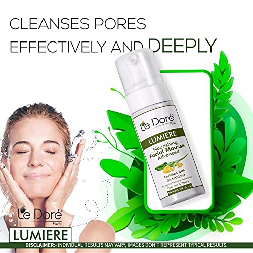 Le Dore Lumiere Foaming Oil Cleanser Face Wash  Nourish  Cleanse  For Acne Prone Skin 50 ml - Image 3