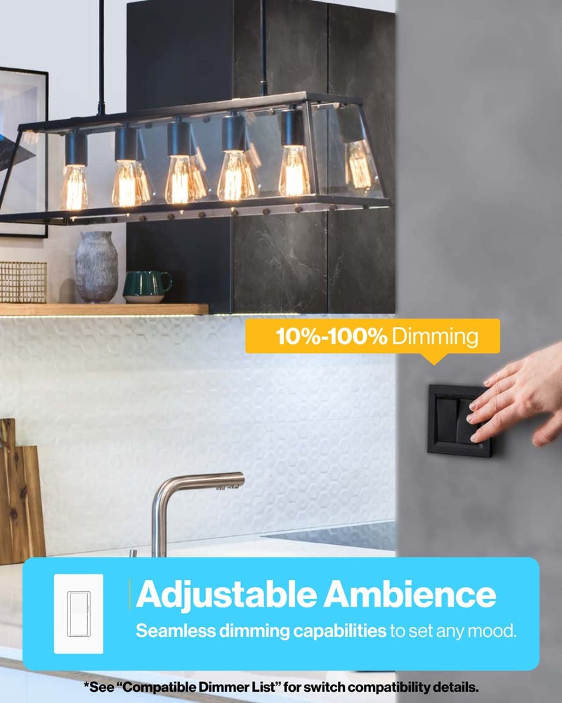 Sunco Lighting Sunco 16 Pack Edison Bulbs LED ST64, Clear Vintage Filament Waterproof Bulb, 800 LM, 8W (60W Equivalent), ST19, 4000K Cool White, E26 Medium Base, Decorative Dimmable UL - Image 5