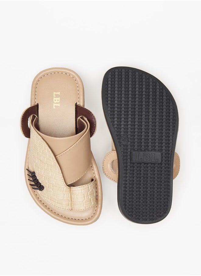 LBL by Shoexpress - Boys Textured Slip-On Arabic Sandals - Image 1