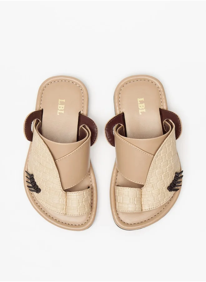 LBL by Shoexpress Boys Textured Slip-On Arabic Sandals