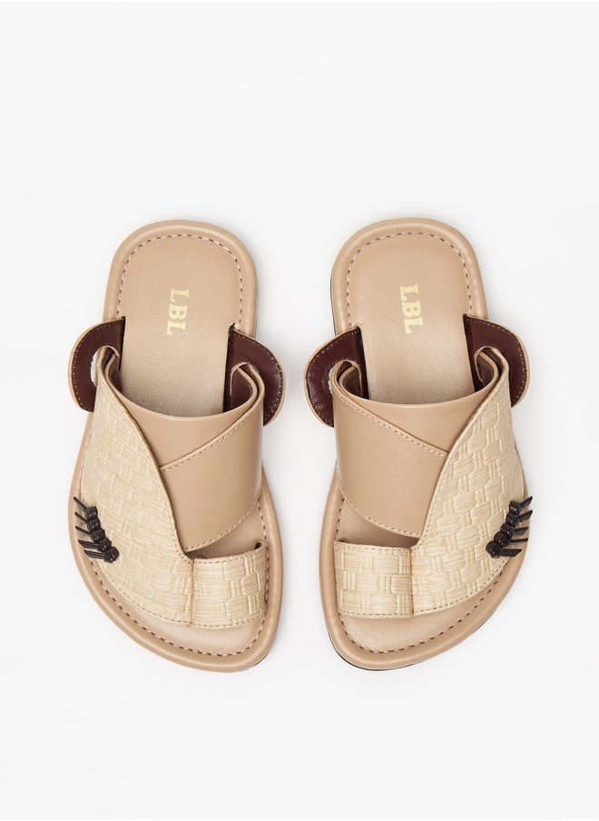 LBL by Shoexpress - Boys Textured Slip-On Arabic Sandals - Image 1