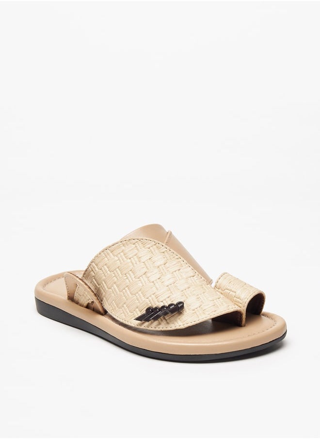LBL by Shoexpress - Boys Textured Slip-On Arabic Sandals - Image 1