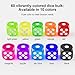 Rerdeim 60 Pieces Dice Set 16mm Standard Bulk 6 Sided Colored Dices for Board Games Math Learning Classroom 10 Color 6 Pieces of Each Color - Image 4