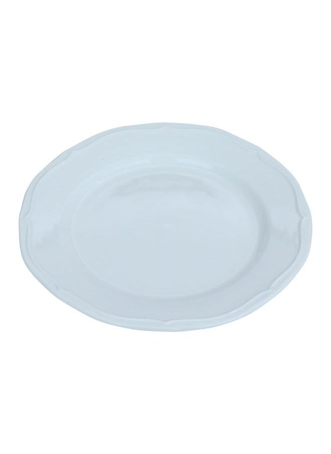 Alsaif Porcelain Serving Plate 7.5 Cm Flat Round White  - Image 1