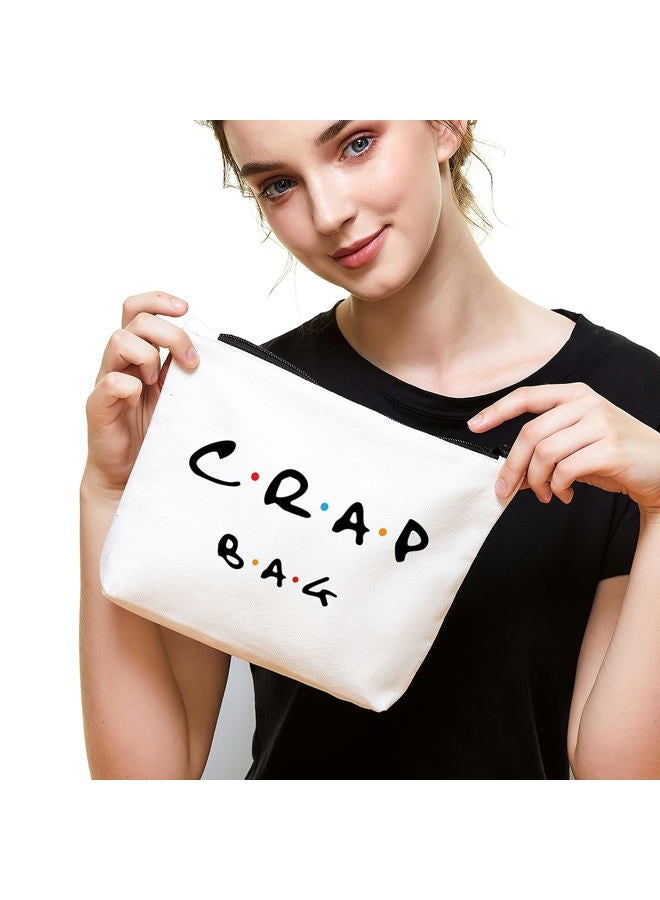 IHopes+ Natural Reusable Makeup Bag Friends Theme Eco-Friendly Makeup Bag Gifts for Women Men Best Friends - Image 3
