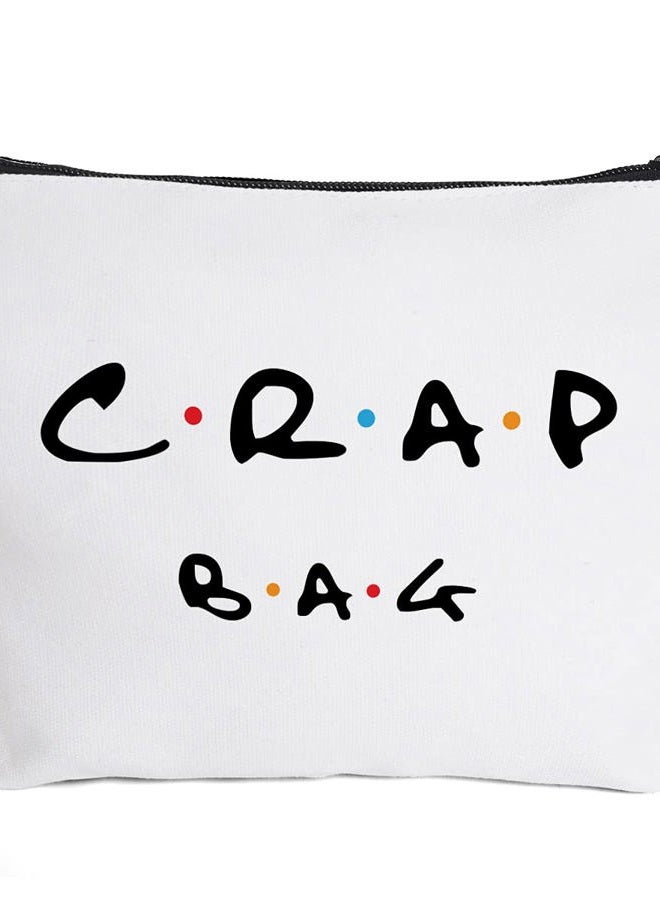 IHopes+ Natural Reusable Makeup Bag Friends Theme Eco-Friendly Makeup Bag Gifts for Women Men Best Friends - Image 1