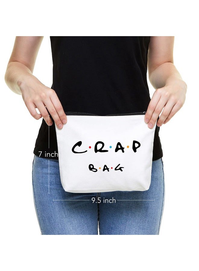 IHopes+ Natural Reusable Makeup Bag Friends Theme Eco-Friendly Makeup Bag Gifts for Women Men Best Friends - Image 2