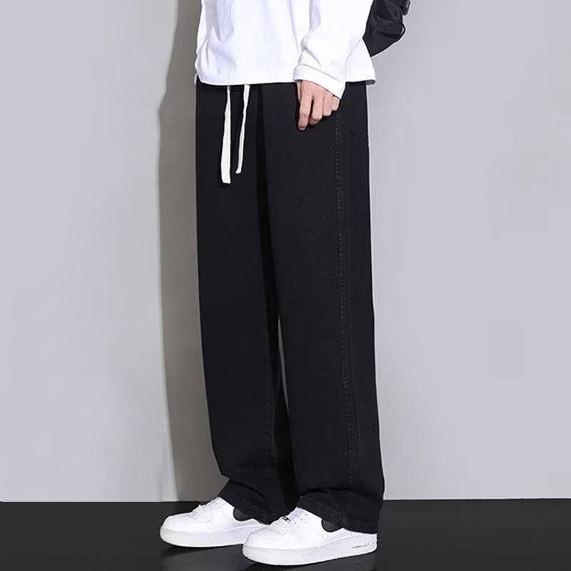Unisex Classic Denim Jeans Loose Fit Daily Outdoor Wear - Image 1