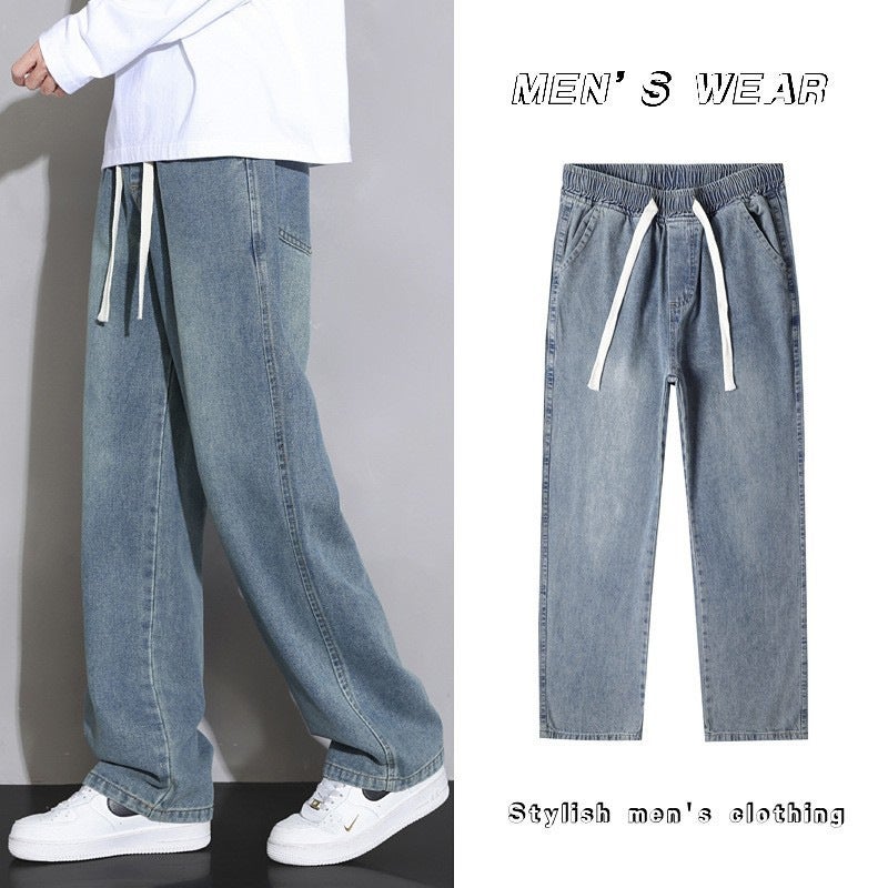 Unisex Classic Denim Jeans Loose Fit Daily Outdoor Wear - Image 3