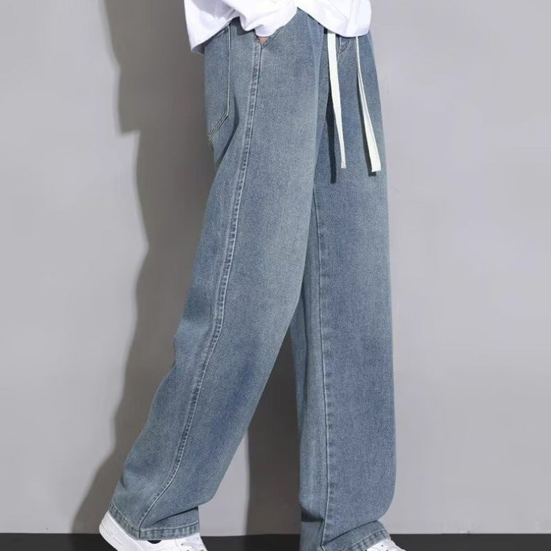 Unisex Classic Denim Jeans Loose Fit Daily Outdoor Wear - Image 4