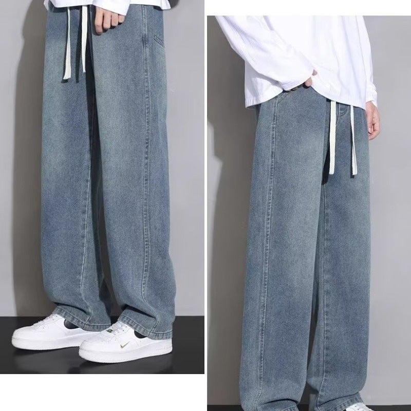 Unisex Classic Denim Jeans Loose Fit Daily Outdoor Wear - Image 5