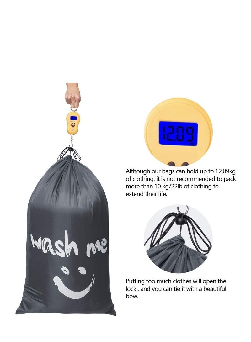 Travel Laundry Bag Set Nylon Rip-stop Dirty Clothes Storage Bag - Image 3