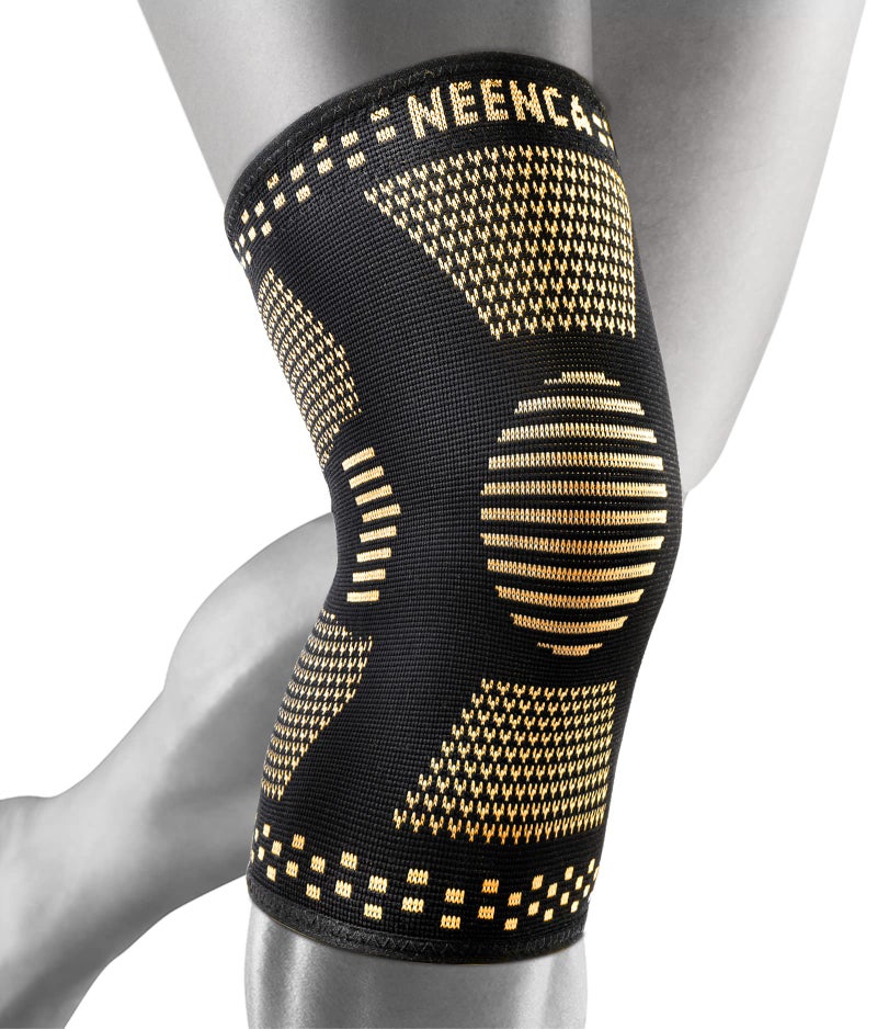 NEENCA Copper Knee Braces for Knee Pain Relief - 2 Pack Knee Sleeves Set, Knee Compression Sleeves with Copper Ions Infused Fiber for Sports, Workout, Arthritis, Meniscus Tear- FSA/HSA Eligible - Image 1