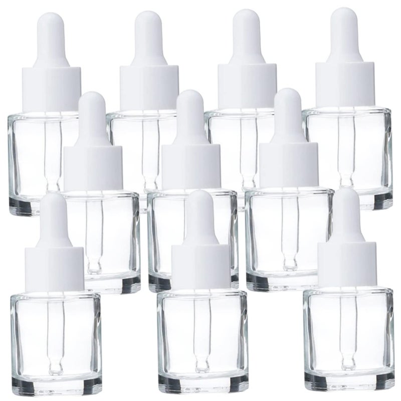 20 Pack 15ml Thick Bottom Glass Dropper Bottles Refillable Essential Oil Containers - Image 1