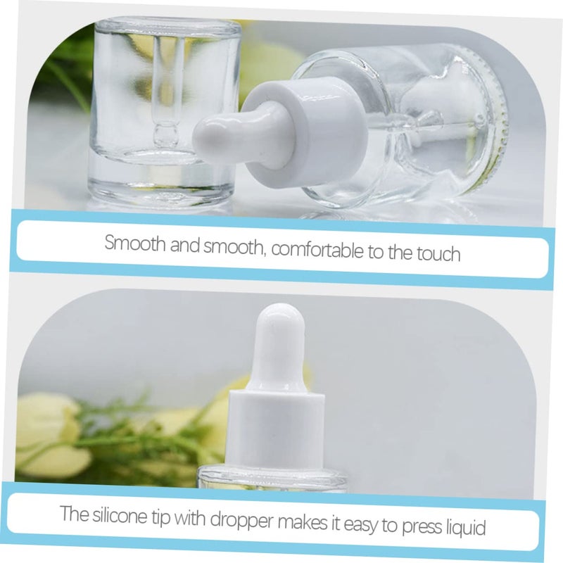 20 Pack 15ml Thick Bottom Glass Dropper Bottles Refillable Essential Oil Containers - Image 3