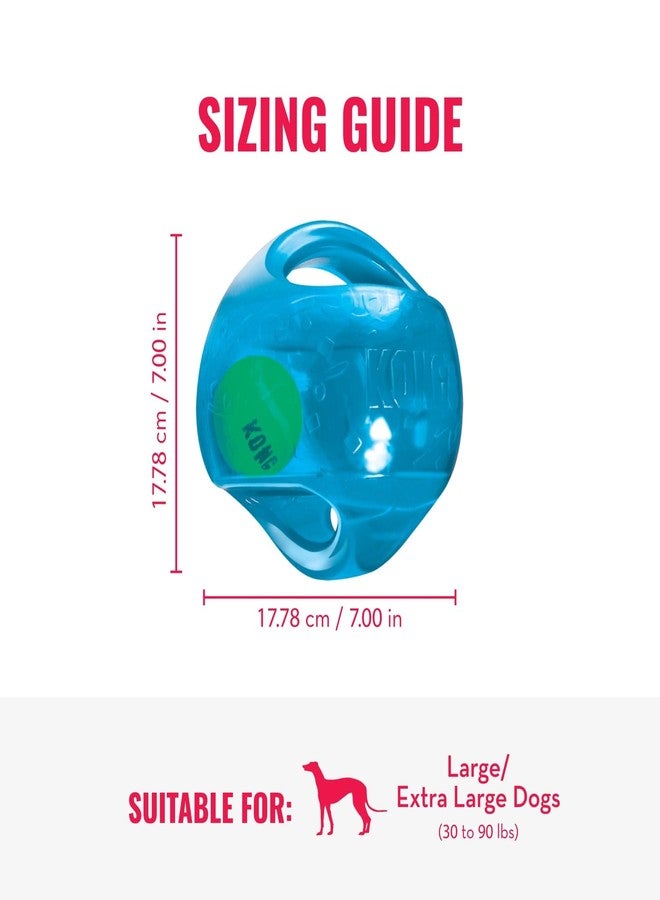 كونج كرة كونغ جامبلر - لعبة تفاعلية للكلاب والجراء - لعبة جلب مع كرة تنس - مستلزمات للكلاب للعب ممتع - للكلاب الكبيرة/الضخمة - لون عشوائي - Image 3