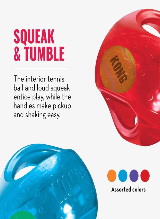 كونج كرة كونغ جامبلر - لعبة تفاعلية للكلاب والجراء - لعبة جلب مع كرة تنس - مستلزمات للكلاب للعب ممتع - للكلاب الكبيرة/الضخمة - لون عشوائي - Image 5