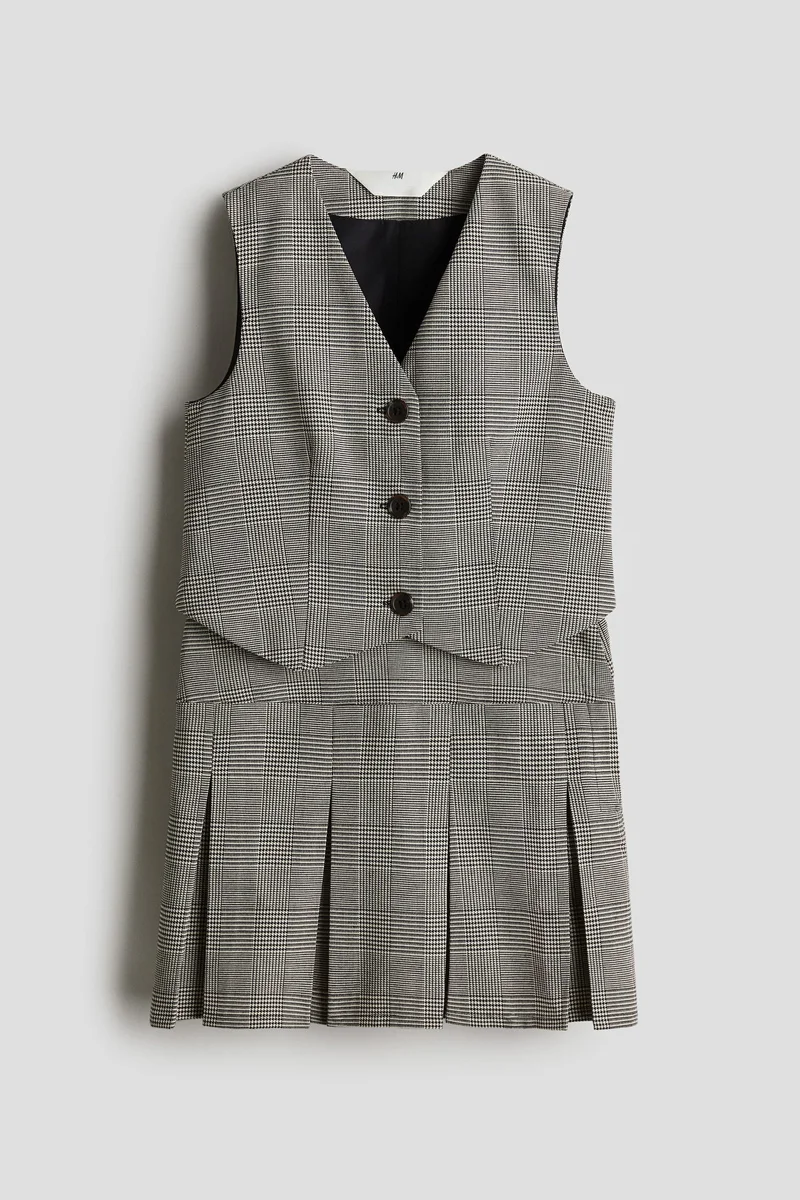 H&M 2-piece waistcoat and skirt set