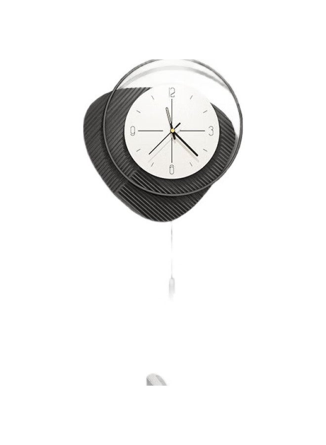 MOMEN (Momen) Clock Wall Clock Living Room Modern Simple Creative Personalized Light Luxury Nordic Internet Celebrity Household Fashion Clock Wall - Image 1