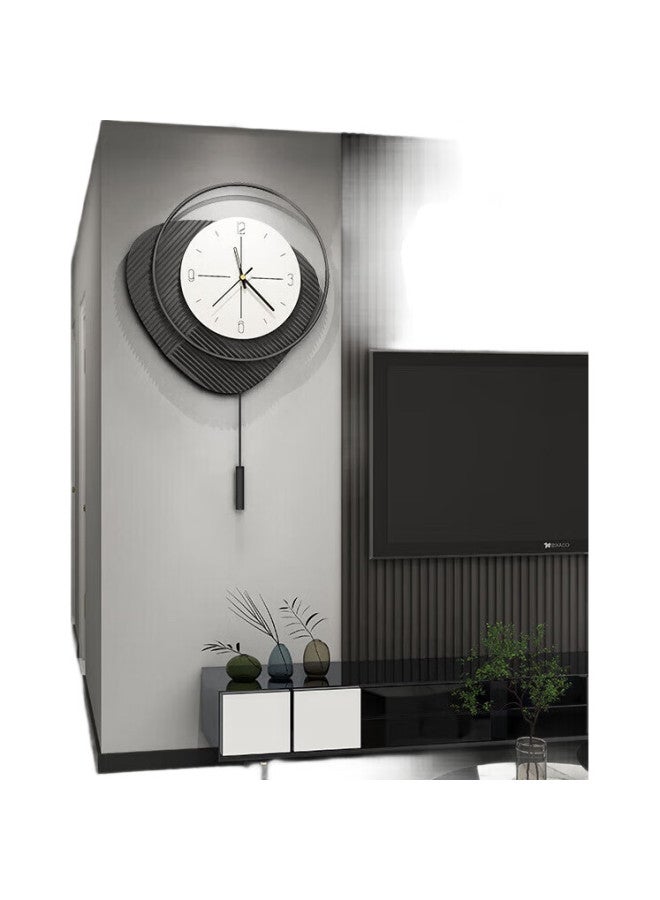 MOMEN (Momen) Clock Wall Clock Living Room Modern Simple Creative Personalized Light Luxury Nordic Internet Celebrity Household Fashion Clock Wall - Image 2