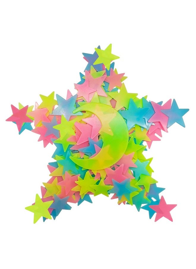 Glow In The Dark Ceiling Stars 150Pcs Mixed Colour Superbright Plastic Stars Wall Decor Removable Reusable Sticker Murals Decoration For Nursery Room Decor - pzsku/Z95B59A349C1D8F3BA7F8Z/45/_/1722074975/50ad95a0-e112-4590-a50c-fcaaf5197432