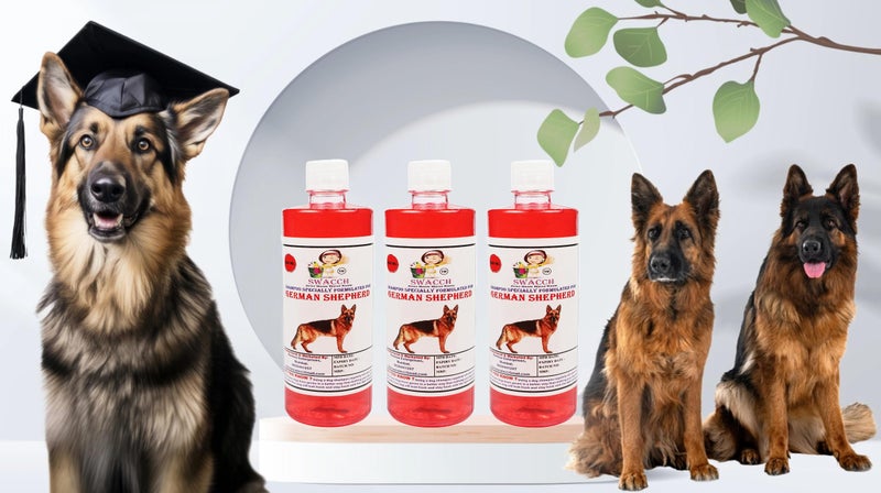 Swacch Shampoo Specially Formulated for German Shepherd (500ml) (Pack of 3) Strawberry - Image 2