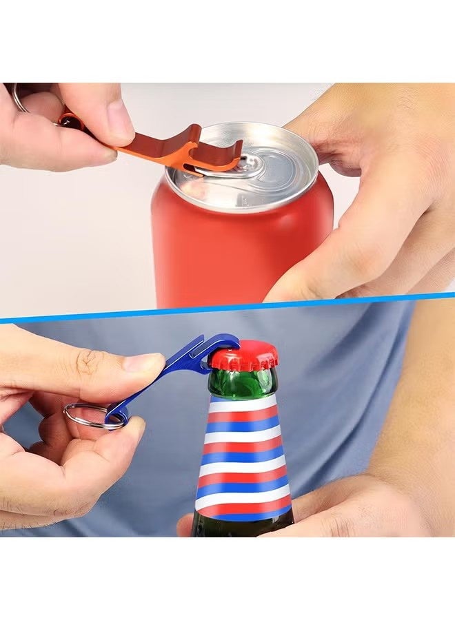 واي جيه فاتحة الزجاجات رقم 9 Pcs سلسلة المفاتيح، فاتحة المفاتيح المعدنية الممتازة، فاتحة الزجاجات للرجال، النساء، الصغيرة والعملية، سهلة الحمل، فتح أغطية الزجاجات بسهولة - Image 4