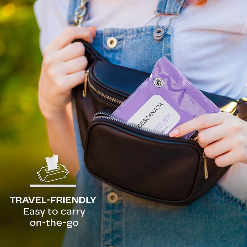 FACESCANADA Fresh Clean Glow Makeup Remover Face Wipes | Gentle Facial Towelettes | Ultra Soft | Removes Oil, Dirt & Makeup | Alcohol Free (30 Wipes) - Image 5