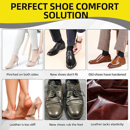 JOYAONE Shoe Stretch Spray, Shoe Stretcher Relieve Tight Fit, Wide Feet,Boot Stretcher Spray for Leather, Boot, High Heel (Clear) - Image 4