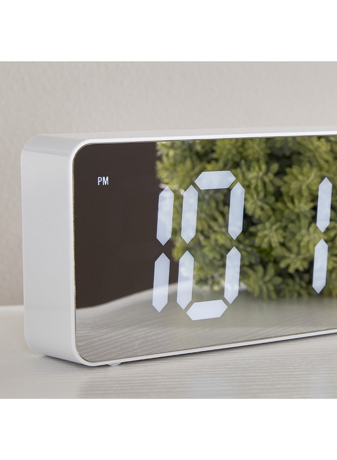 Home Box Espiri Mirror Front LED Alarm Clock 19.4 x 9.8 x 4.2 cm  - Image 4