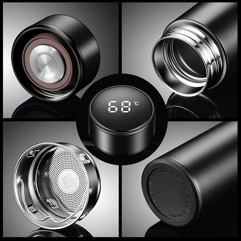 SEASPIRIT Water Bottle with LED Temperature Display Double Walled Vacuum Insulated Stainless Steel Bottle Sports Automotive Travel Mug - Image 4