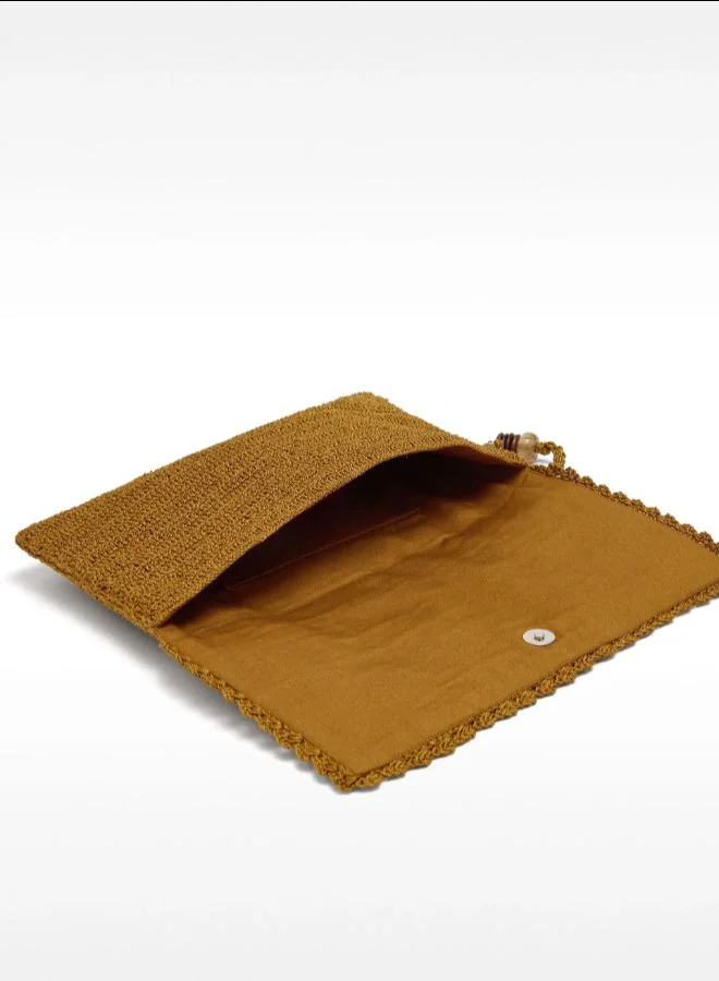 PARFOIS Mesh handbag with mirror effect