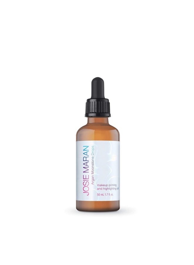 josie maran - Argan Moonstone Drops Makeup Priming And Highlighting Oil 1.7 Oz/ 50 Ml - Image 1