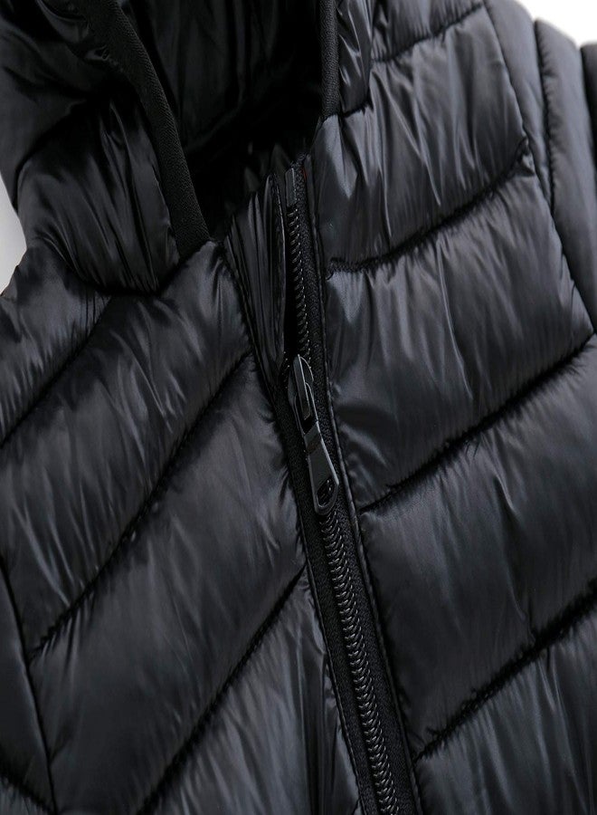 CECORC Winter Coats for Kids with Hoods Light Puffer Jacket for Girls, Boys | Baby, Infants, Toddlers, 6-12 Months,Black - Image 3