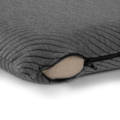 Wakefit Memory Foam Pillow | 1 Year Warranty | Orthopedic Pillows for Neck Pain, Pillow Memory Foam, Memory Pillow for Sleeping (25 x 15 x 2.5 inch, Set of 2 - Dark Grey, Large - Slim) - Image 5