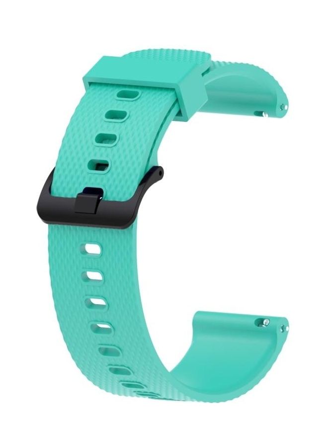 NIBEMINENT Silicone Sport Wrist Strap For Garmin Vivoactive 3- 20mm Mint Green - Image 1
