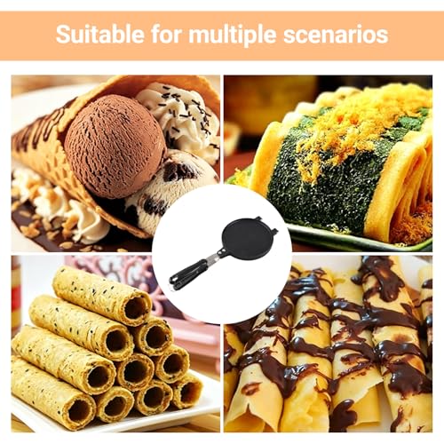 Jerliflyer Egg roll maker,non stick waffle cone making mold eggroll roller machine baking tool - Image 5