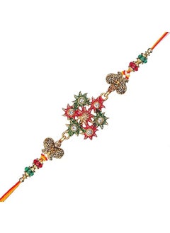 Webelkart Webelkart Rakhi for Brother and Sister with Wood Cutout |Gifts for Brother Lumba Rakhi for Bhabhi Rakhi with Roli Chawal lumba Rakhi  - Image 2
