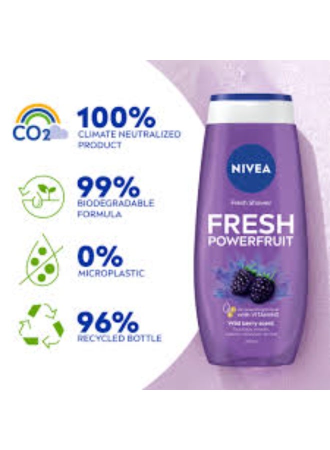 Nivea Fresh Shower Gel Fresh Powerfruit 250ml - Image 3