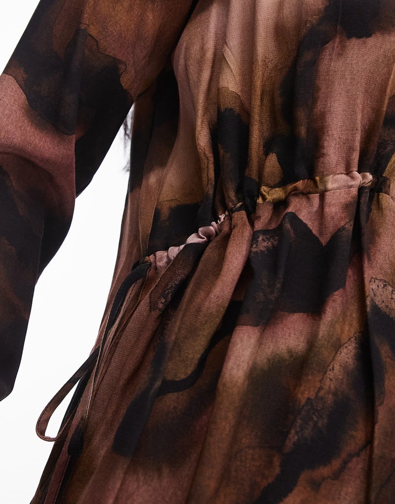 TOPSHOP Abstract Print Dress  - Image 3