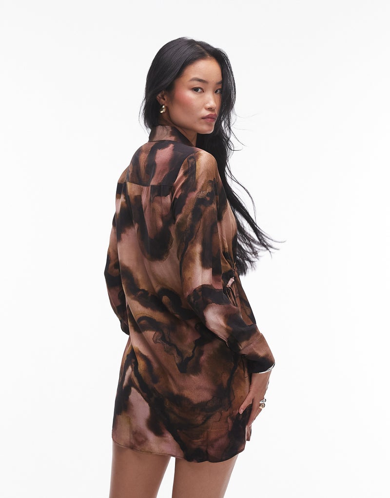 TOPSHOP Abstract Print Dress  - Image 2