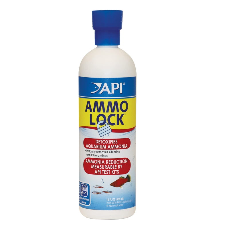 API AMMO-LOCK Freshwater and Saltwater Aquarium Ammonia Detoxifier 16-Ounce Bottle - Image 1