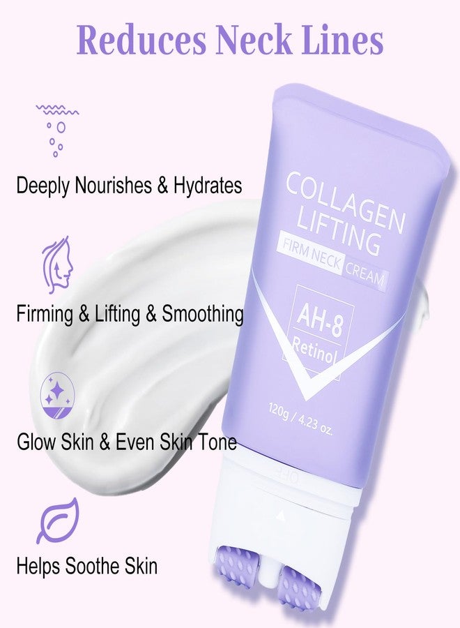 SEWOG AH-8 Firming Neck Cream for Crepey Skin Body Care Comfort, Roller Neck Cream, Moisturizing, Anti-Aging Moisturizer for Neck and Chest, Skin Tightening Lotion - Image 2