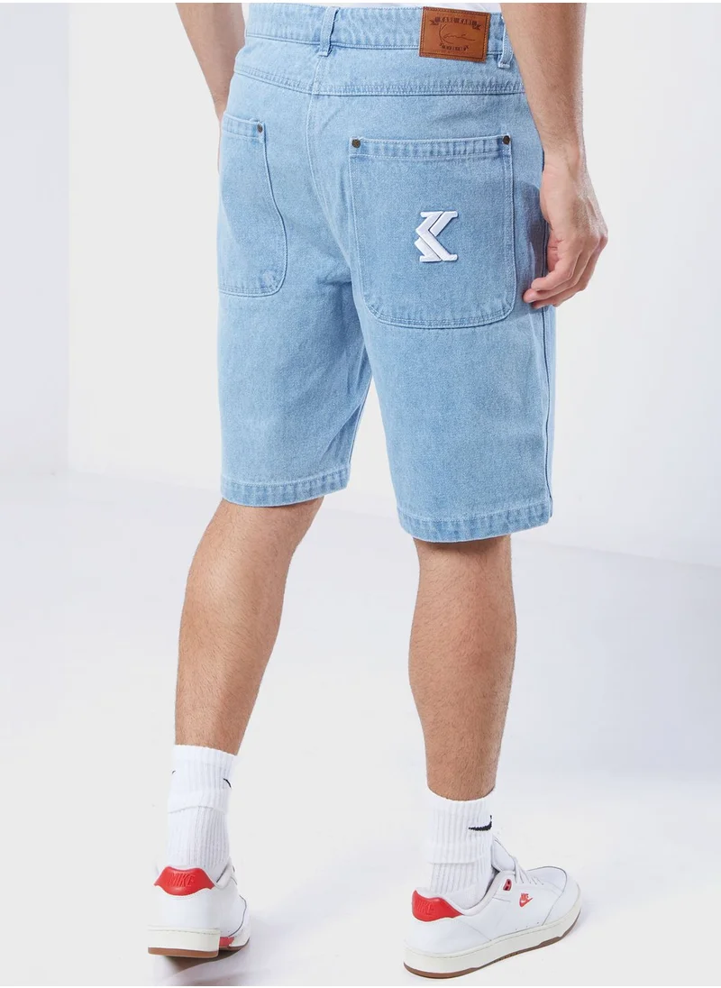 Karl Kani Serif Denim Shorts