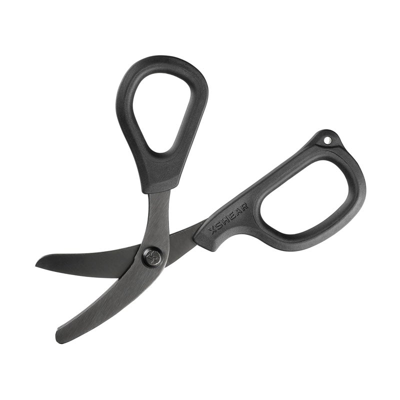 XShear Mini 6" Trauma and Nurse's Shear. Razor sharp and compact scissors, perfect for EMTs, doctors, ICU, wound care and bandages (All Black) - Image 3