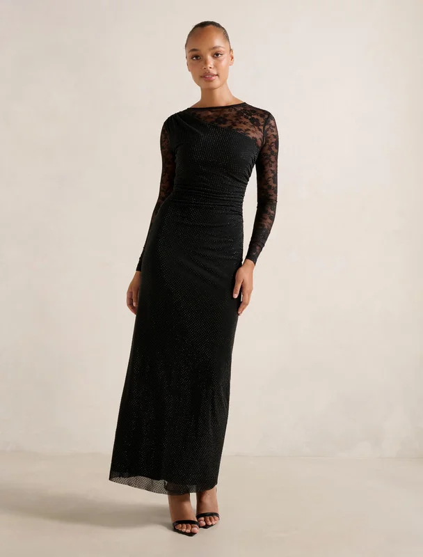فورايفر نيو Natalie Heatseal Lace Maxi